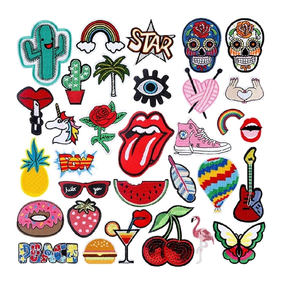 ⬇️⬇️ 10 Iron Patches VSCO Aesthetic 1" 2" 3" Heart - Picture 2 of 6